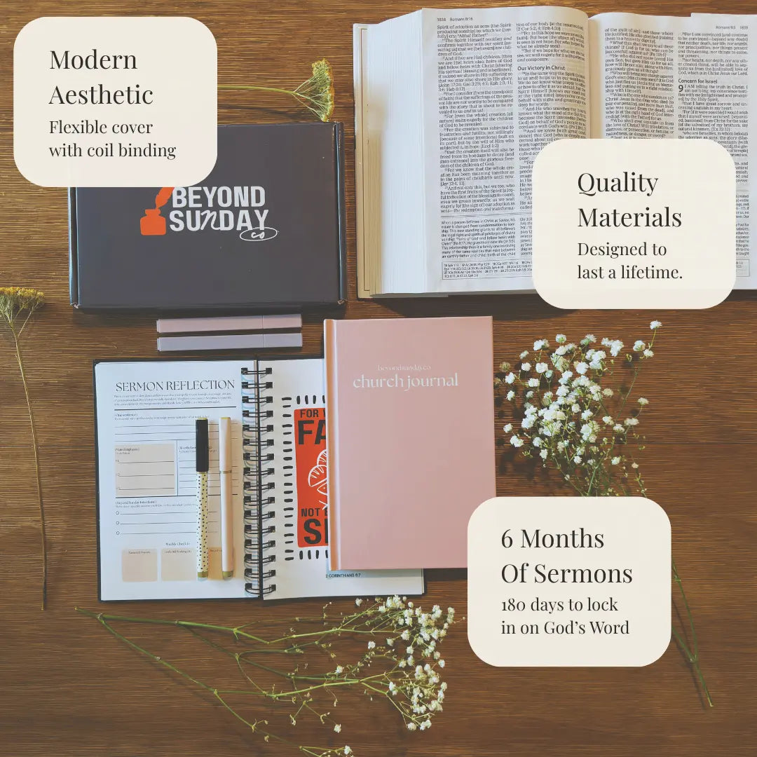 Collection of books and journals on a wooden surface with text highlighting features.