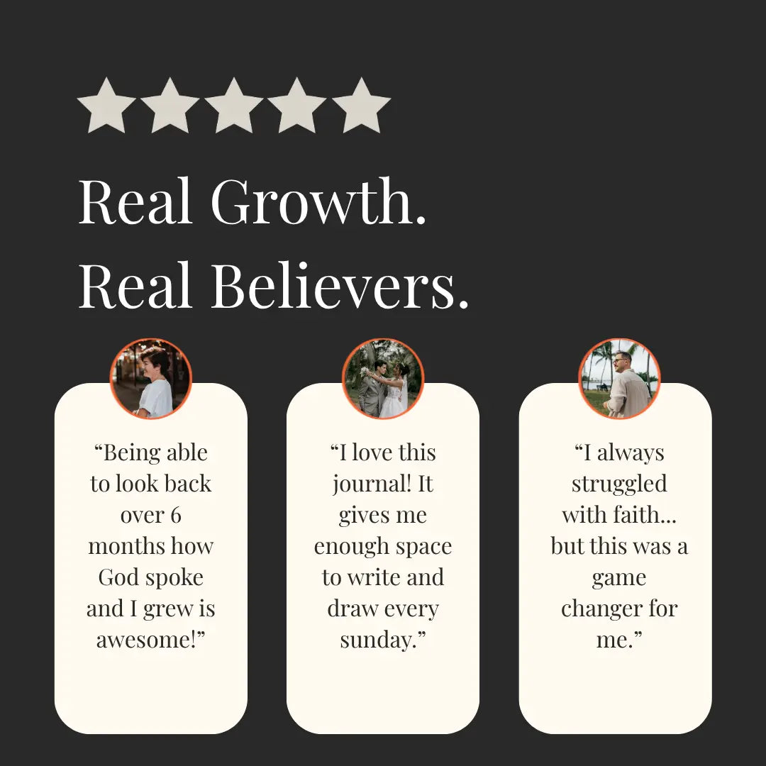 Five-star rating with customer testimonials on a black background