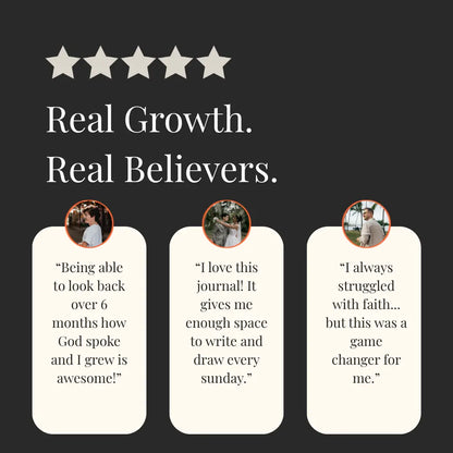 Five-star rating with customer testimonials on a black background